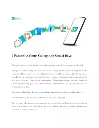 7 features a group calling app should have