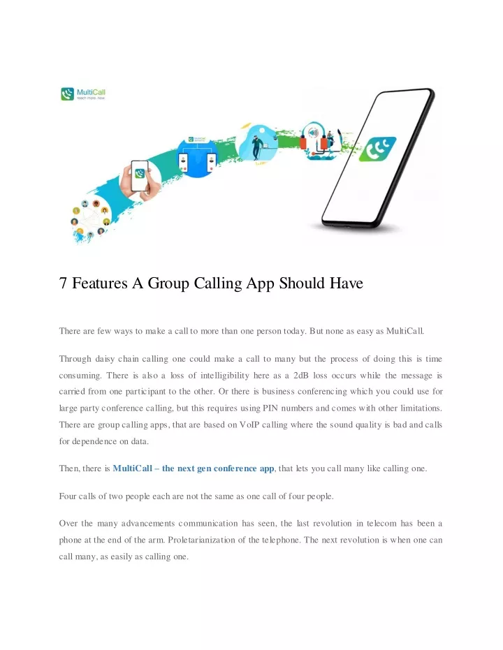 7 features a group calling app should have