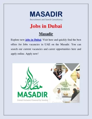 jobs in dubai