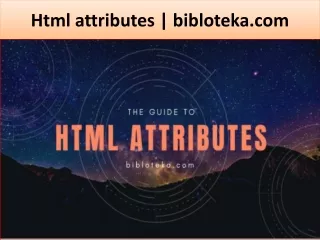 html attributes bibloteka com