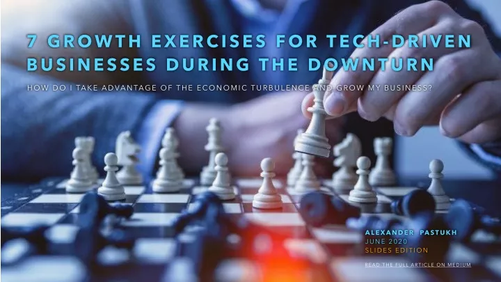 7 growth exercises for tech driven businesses