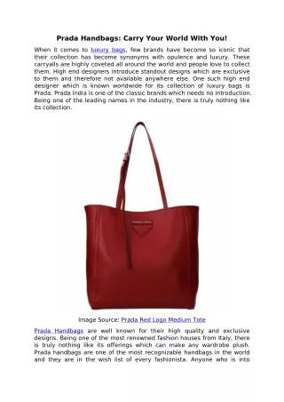prada handbags carry your world with you