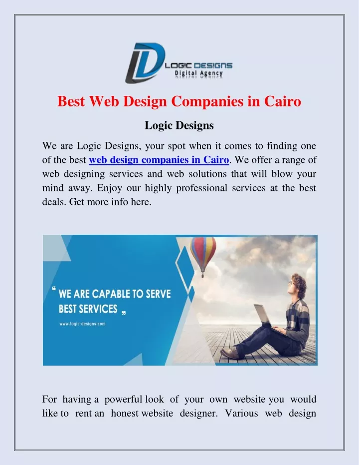 best web design companies in cairo logic designs