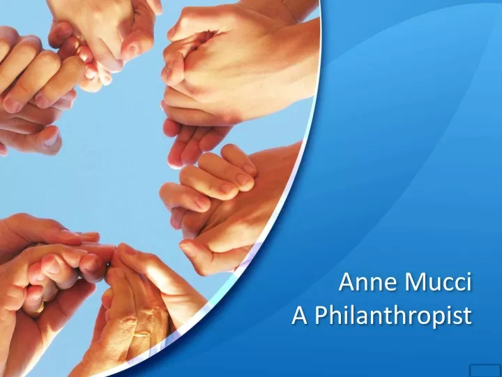 anne mucci a philanthropist