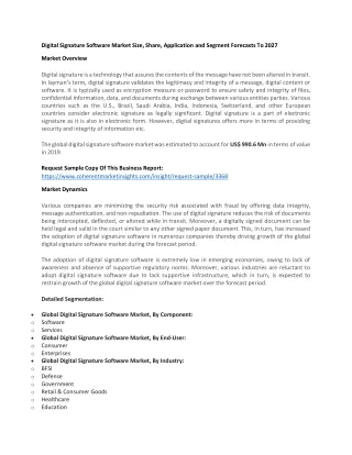 digital signature software market size share