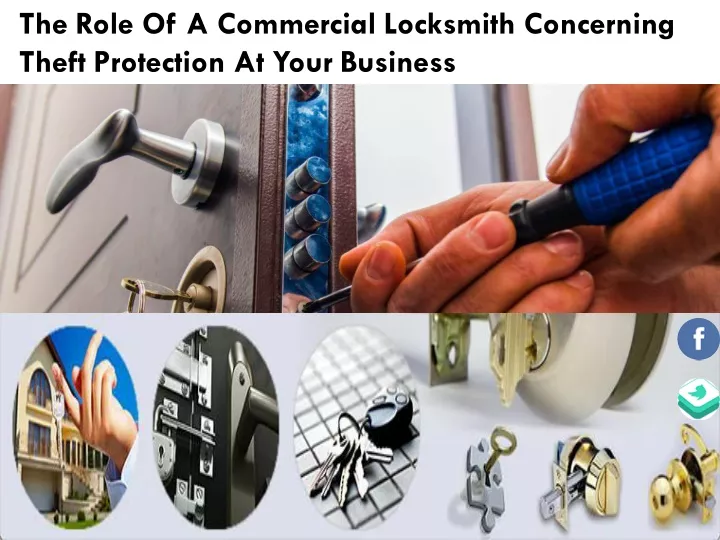 the role of a commercial locksmith concerning