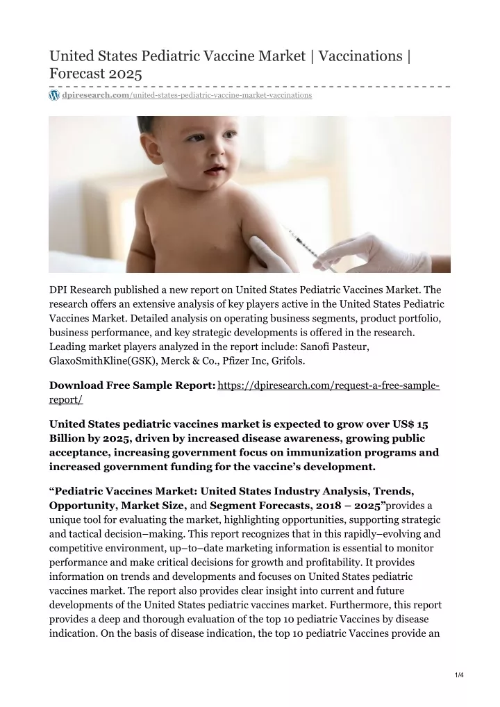 united states pediatric vaccine market