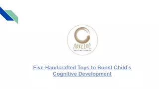 Five Handcrafted Toys to Boost Child’s Cognitive Development