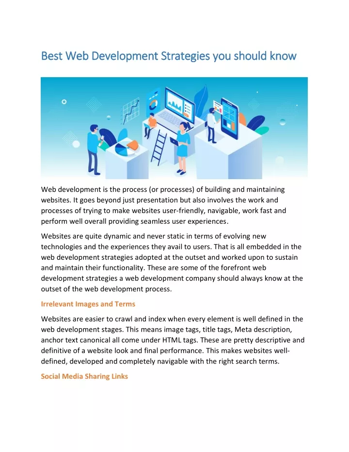 best best web development strategies