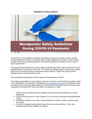 woodpecker safety guidelines