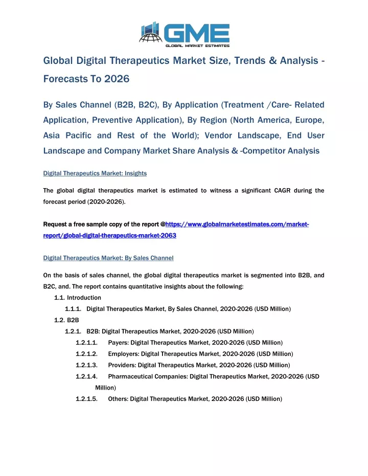 global digital therapeutics market size trends