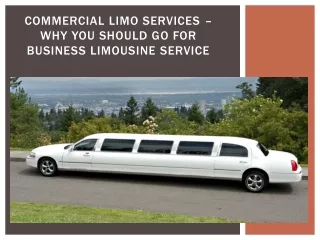 Learn Why you Should Opt for Business Limo Service in Denver