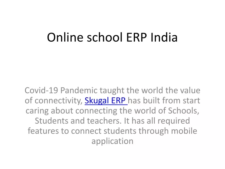 online school erp india