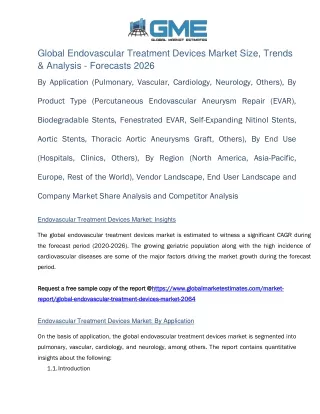 global endovascular treatment devices market size