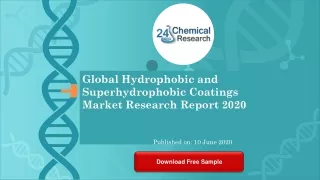 Global Hydrophobic and Superhydrophobic Coatings Market Research Report 2020