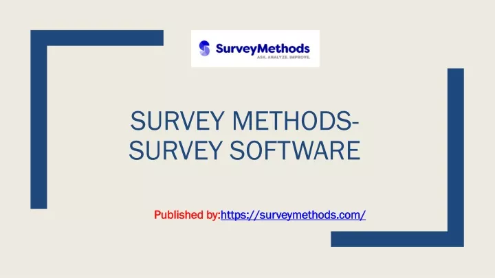 survey methods survey software
