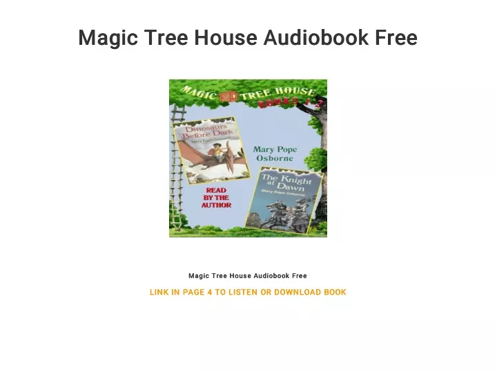 magic tree house audiobook free magic tree house
