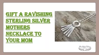 Sterling Silver Mother Jewelry | The Silver Wing