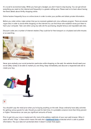 it s crucial to economize today while you have