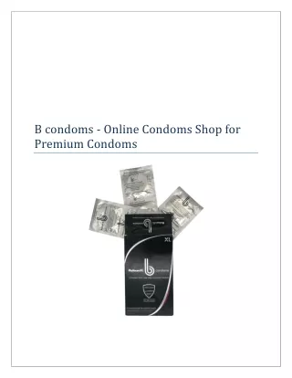 bcondoms Online Condoms Shop