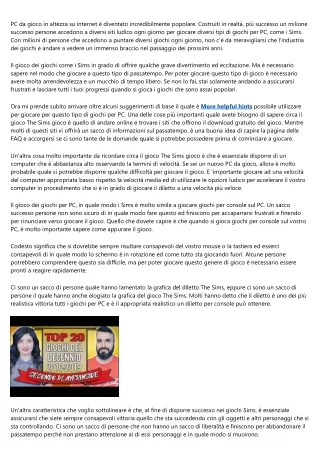 Scommettere i Giochi vittoria simulazione Su PC