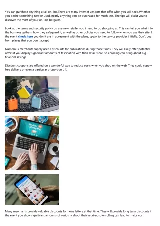 you can purchase anything at all on line there