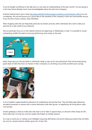 if you ve bought something on the web prior