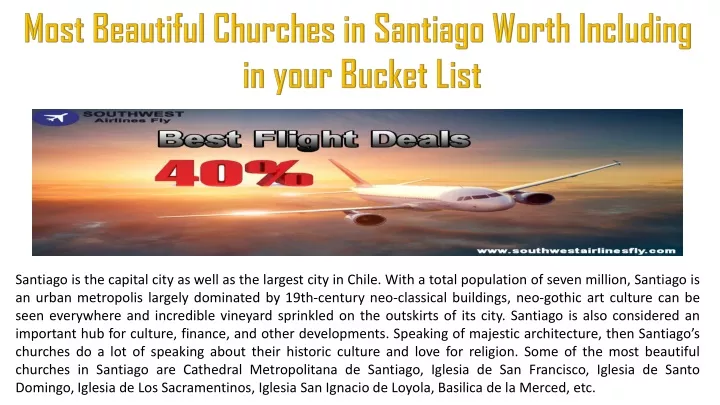 most beautiful churches in santiago worth