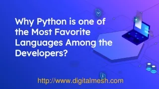 Why Python is One of the Most Favorite Languages Among the Developers?