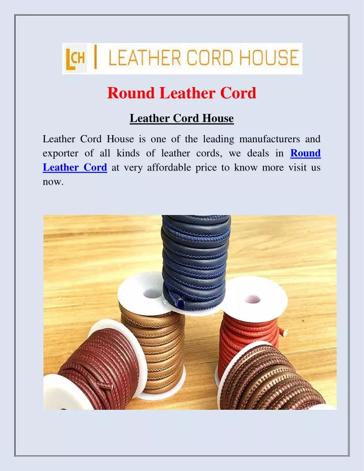 round leather cord leather cord house
