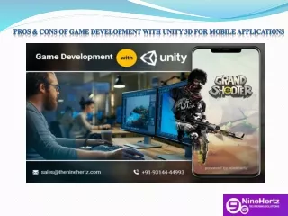 pros cons of game development with unity