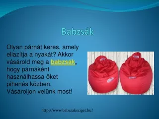 Babzsákfotel Gyerekeknek