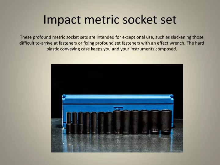 impact metric socket set