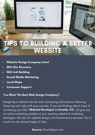tips to building a better website