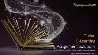 Online E-Learning Assignment Solutions