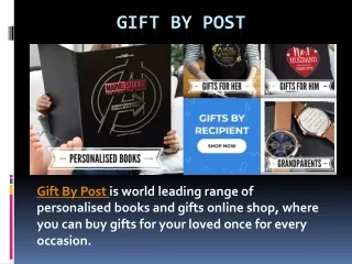 Shop online gifts on Gift by Post