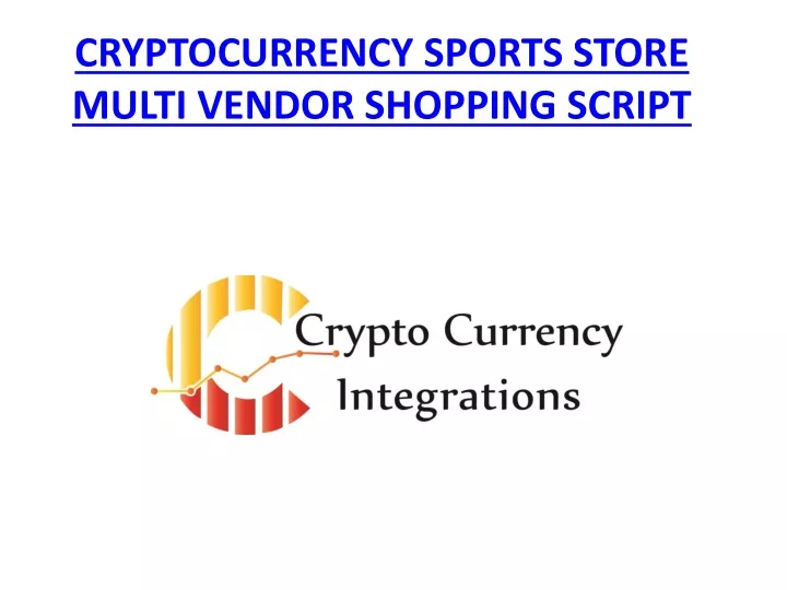 cryptocurrency sports store multi vendor shopping script