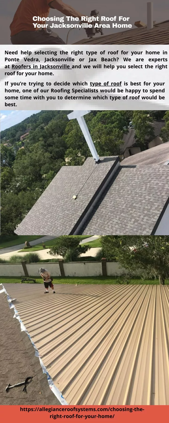 need help selecting the right type of roof