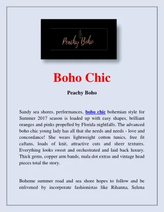 boho chic