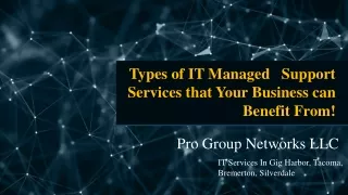 Types of IT Managed Support Services that Your Business can Benefit From!