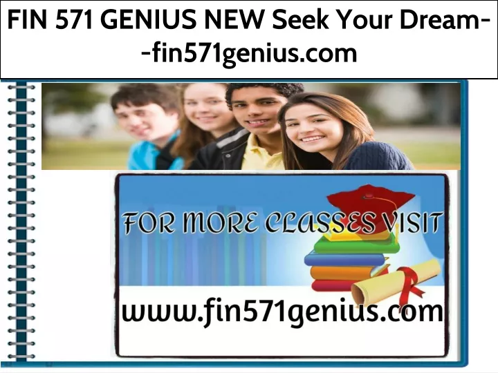 fin 571 genius new seek your dream fin571genius