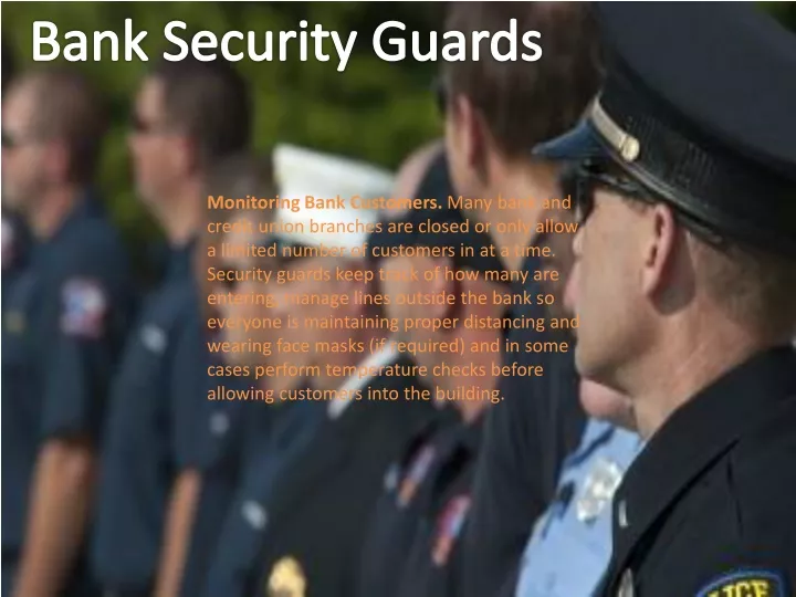 bank security guards