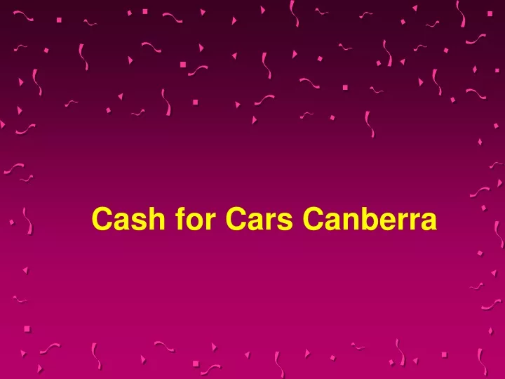 cash for cars canberra