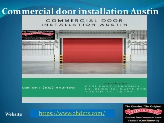 Commercial door installation Austin