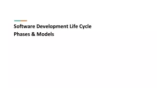 What is Software Development Life Cycle? and Phases