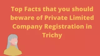 Pvt Ltd Company Registration in Trichy- Some important Factors | Smartauditor
