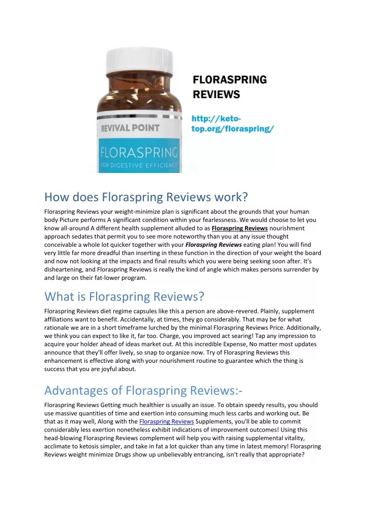 how does floraspring reviews work
