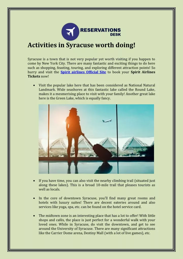 activities in syracuse worth doing syracuse