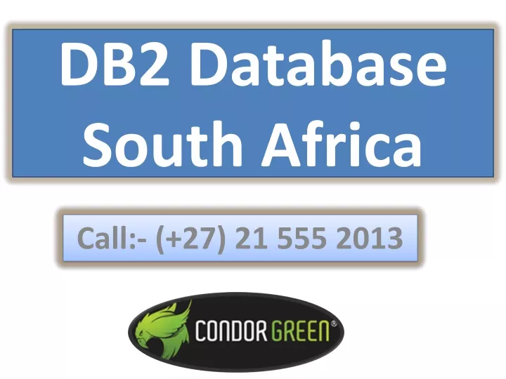 db2 database south africa