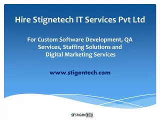 Stigentech IT Services Pvt Ltd